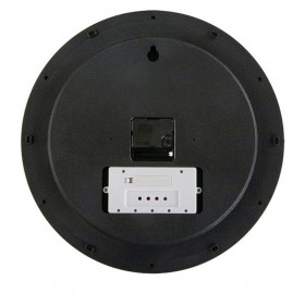 Orologio da Parete Versa Nero Plastica Minimalista 4 x 35 x 35 cm