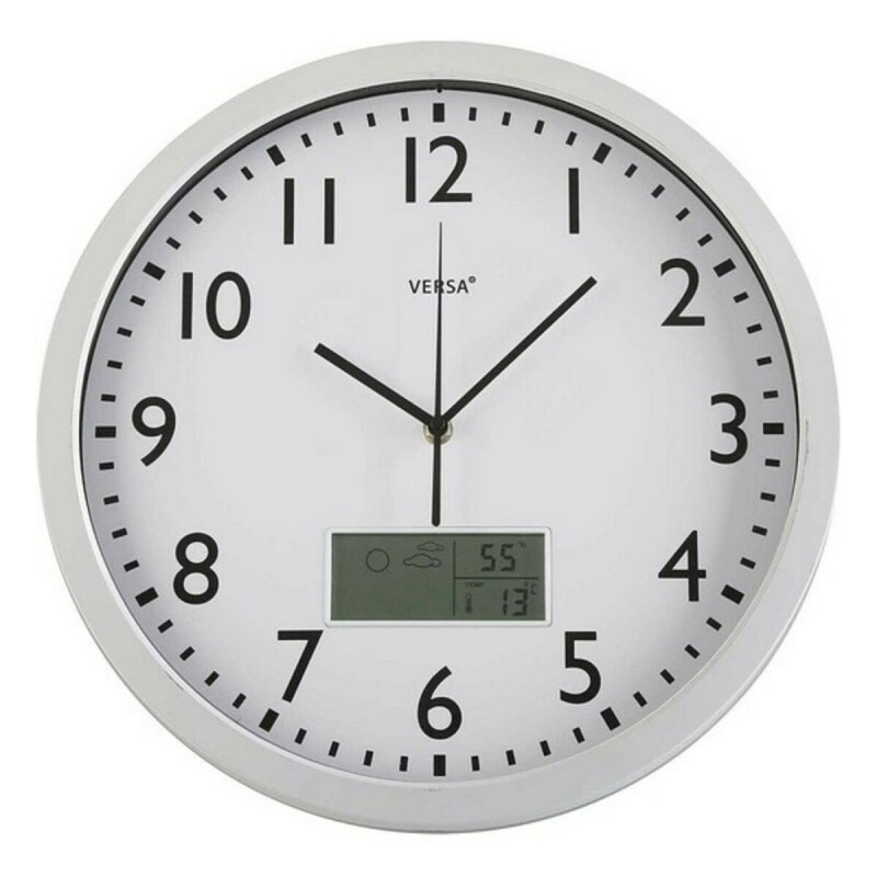 Orologio da Parete Versa 18560239 Bianco Plastica Minimalista 4 x 35 x 35 cm