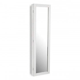 Specchio da parete Versa Bianco Legno MDF Minimalista 10 x 120 x 30 cm