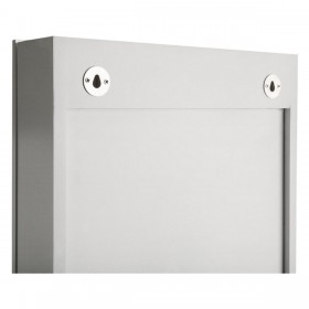 Specchio da parete Versa Bianco Legno MDF Minimalista 10 x 120 x 30 cm