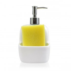 Dispenser di Sapone Versa Bianco Ceramica 9,4 x 17,8 x 10,5 cm