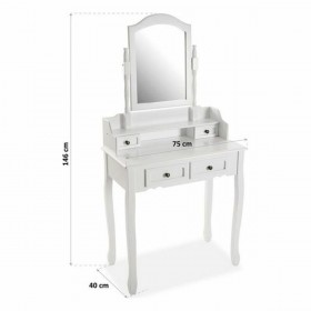 Toeletta Versa Venus Cristallo Legno (40 x 146 x 75 cm)