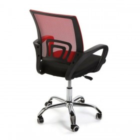 Poltrona da Ufficio Versa Nero Rosso Multicolore 51 x 58 cm