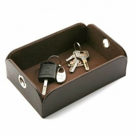 Svuotatasche Versa Argento Ecopelle Metallo (13 x 6,5 x 20 cm)