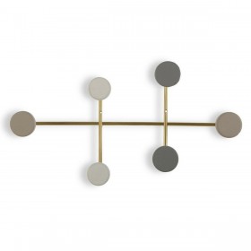 Appendiabiti Versa Multicolore Metallo Resina Legno MDF 6,5 x 22 x 41 cm (6,5 x 22 x 41 cm)
