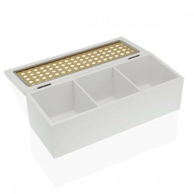 Scatola-Portagioie Versa Rettangolare Bianco (10 x 8 x 26 cm)