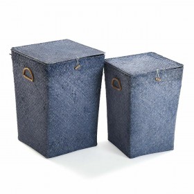 Cesto per i Panni Versa Azzurro Alghe marine 35 x 50 x 35 cm ROPA (2 Unità)