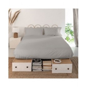 Lenzuolo Superiore HappyFriday Basic Grigio 180 x 270 cm