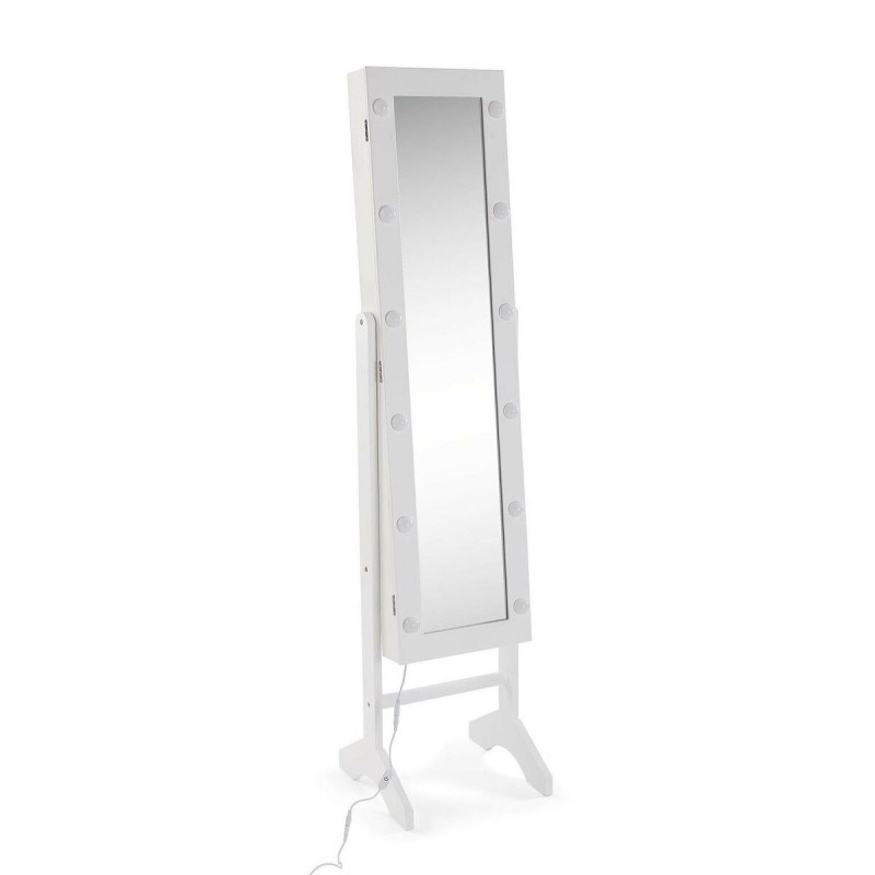 Specchio da parete Versa Bianco Specchio Legno MDF 35 x 153 x 35,2 cm Portagioie Verticale