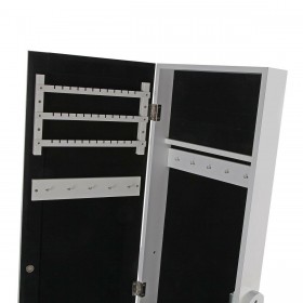 Specchio da parete Versa Bianco Specchio Legno MDF 35 x 153 x 35,2 cm Portagioie Verticale