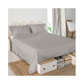 Lenzuolo Superiore HappyFriday Basic Grigio 180 x 270 cm