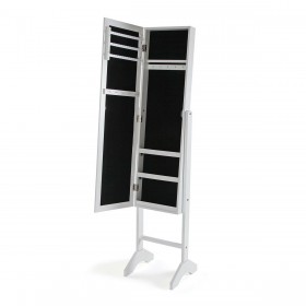 Specchio da parete Versa Bianco Specchio Legno MDF Minimalista 33,5 x 153 x 35,2 cm