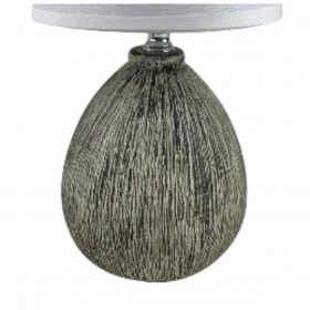 Lampada da tavolo Versa Lua 25 W Grigio Ceramica 11 x 28 x 11 cm