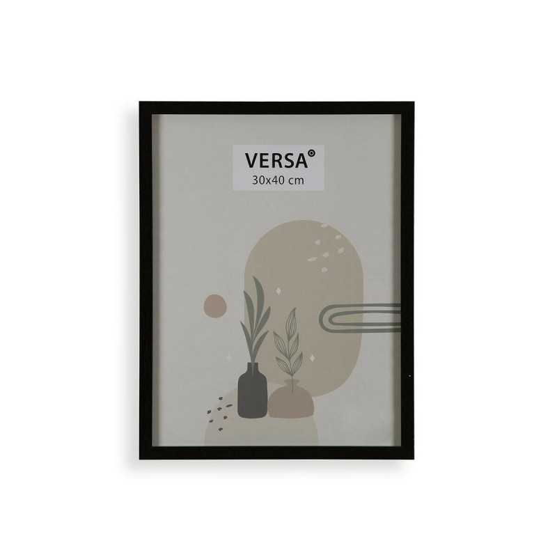 Portafoto Versa Nero Legno MDF Vintage