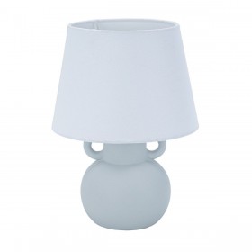 Lampada da tavolo Versa Grigio Lino Ceramica 20 x 28 cm
