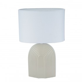 Lampada da tavolo Versa Beige Ceramica 26 x 39 cm