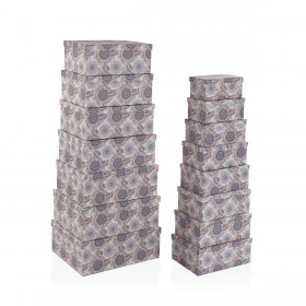 Set di Scatole Decorative Versa Cartone (15 Pezzi)