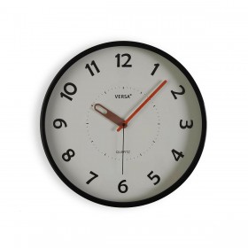 Orologio da Parete Versa Nero Plastica 4 x 30 x 30 cm