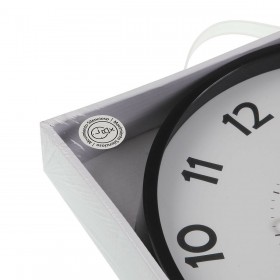 Orologio da Parete Versa Nero Plastica 4 x 30 x 30 cm