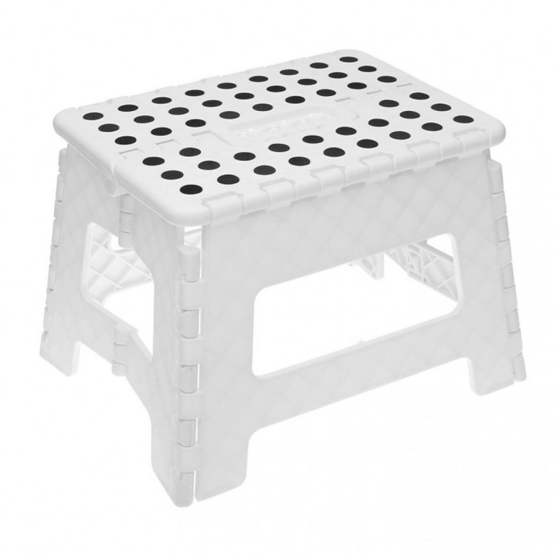 Sgabello Pieghevole Alexandra House Living Bianco 32 x 22 x 25 cm