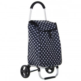 Carrello Alexandra House Living Nero 46 x 98 x 36 cm Poliestere Pois