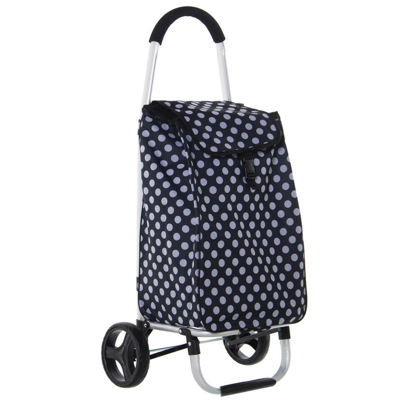 Carrello Alexandra House Living Nero 46 x 98 x 36 cm Poliestere Pois