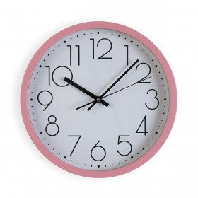 Orologio da Parete Versa Rosa Legno 4,2 x 30 x 30 cm
