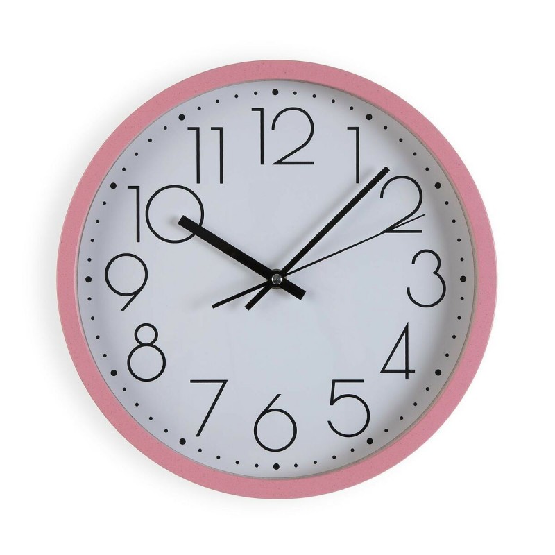 Orologio da Parete Versa Rosa Legno 4,2 x 30 x 30 cm