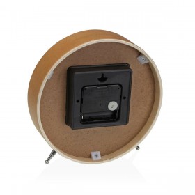 Orologio da Tavolo Versa Cafe de Paris Grigio Metallo 4,5 x 18,5 x 18,5 cm