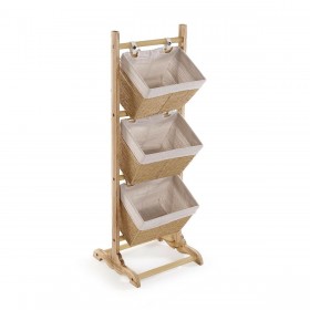 Scaffale da Bagno Versa Zenit Marrone 35 x 102 x 35 cm