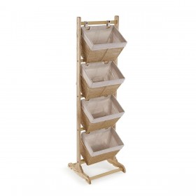 Scaffale da Bagno Versa Zenit Marrone 35 x 125 x 35 cm
