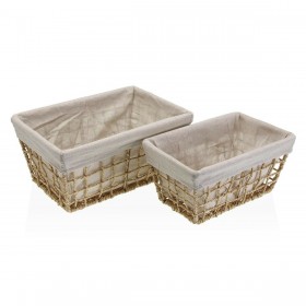 Cesto per i Panni Versa Nadir Marrone Alghe marine 22 x 15 x 32 cm