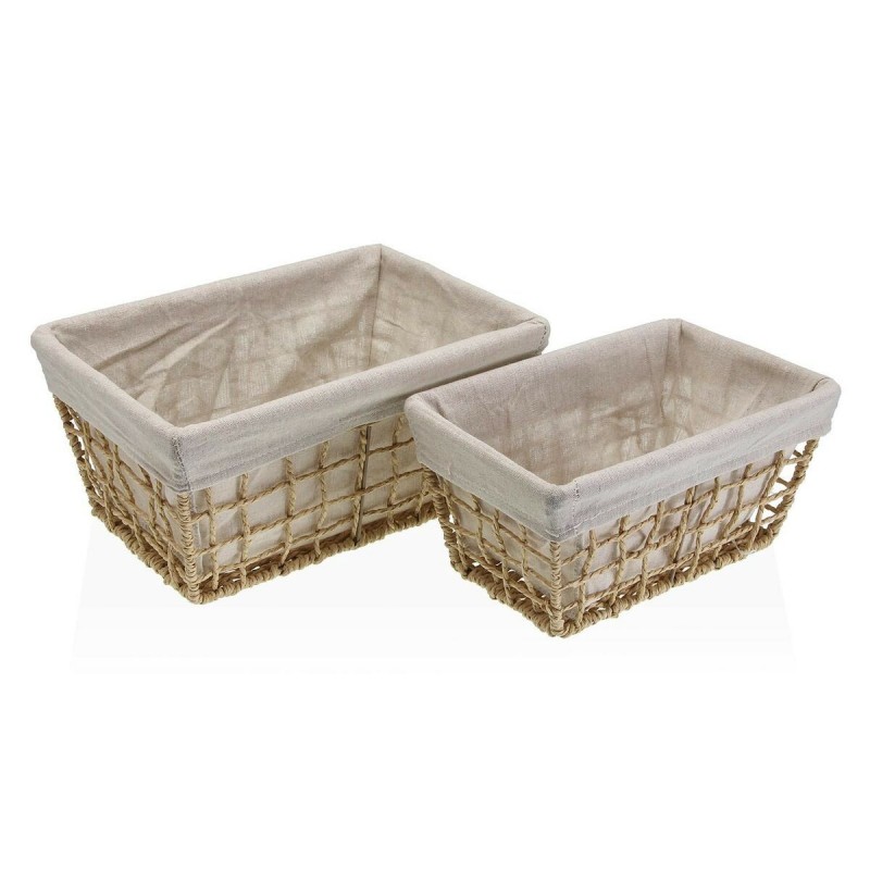 Cesto per i Panni Versa Nadir Marrone Alghe marine 22 x 15 x 32 cm