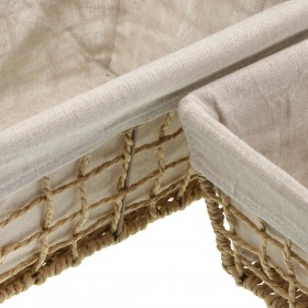 Cesto per i Panni Versa Nadir Marrone Alghe marine 22 x 15 x 32 cm
