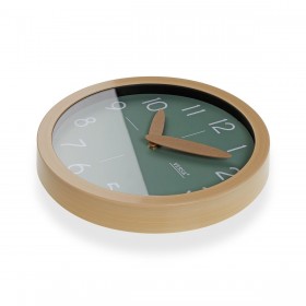 Orologio da Parete Versa Verde Plastica Minimalista 4,1 x 30 x 30 cm