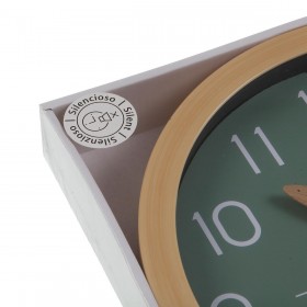 Orologio da Parete Versa Verde Plastica Minimalista 4,1 x 30 x 30 cm