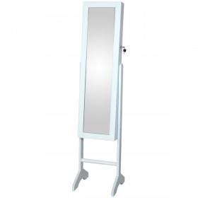 Specchio da terra Alexandra House Living Bianco 35 x 35 x 153 cm Rettangolare