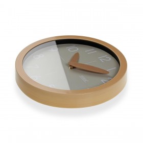 Orologio da Parete Versa Grigio Plastica Minimalista 4,1 x 30 x 30 cm