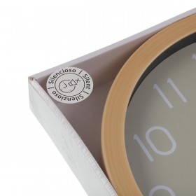 Orologio da Parete Versa Grigio Plastica Minimalista 4,1 x 30 x 30 cm