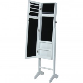 Specchio da terra Alexandra House Living Bianco 35 x 35 x 153 cm Rettangolare