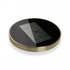 Orologio da Parete Versa Nero Plastica Minimalista 4,1 x 30 x 30 cm