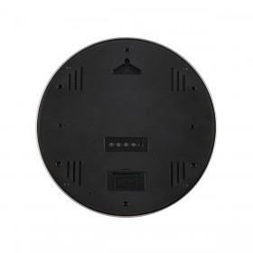 Orologio da Parete Versa Nero Plastica Minimalista 4,1 x 30 x 30 cm