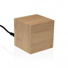 Orologio-Sveglia Versa Legno MDF Minimalista 6,4 x 6,3 x 6,4 cm