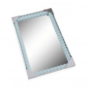 Specchio da parete Versa Azzurro 3,8 x 76 x 45,5 cm