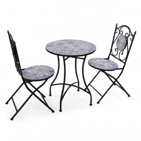Tavolo con 2 sedie Versa Melo 60 x 71 x 60 cm