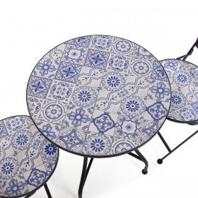 Tavolo con 2 sedie Versa Melo 60 x 71 x 60 cm