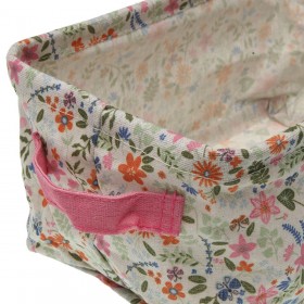 Set di Cestini Versa 18 x 14 x 28 cm Fiori