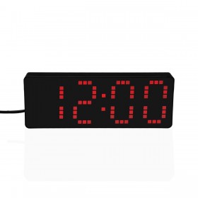 Orologio-Sveglia Versa Nero Rosso