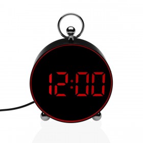 Orologio-Sveglia Versa Nero Rosso
