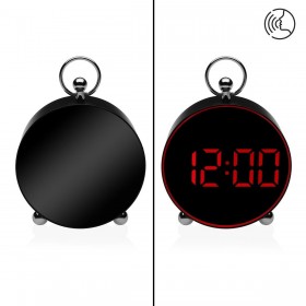 Orologio-Sveglia Versa Nero Rosso